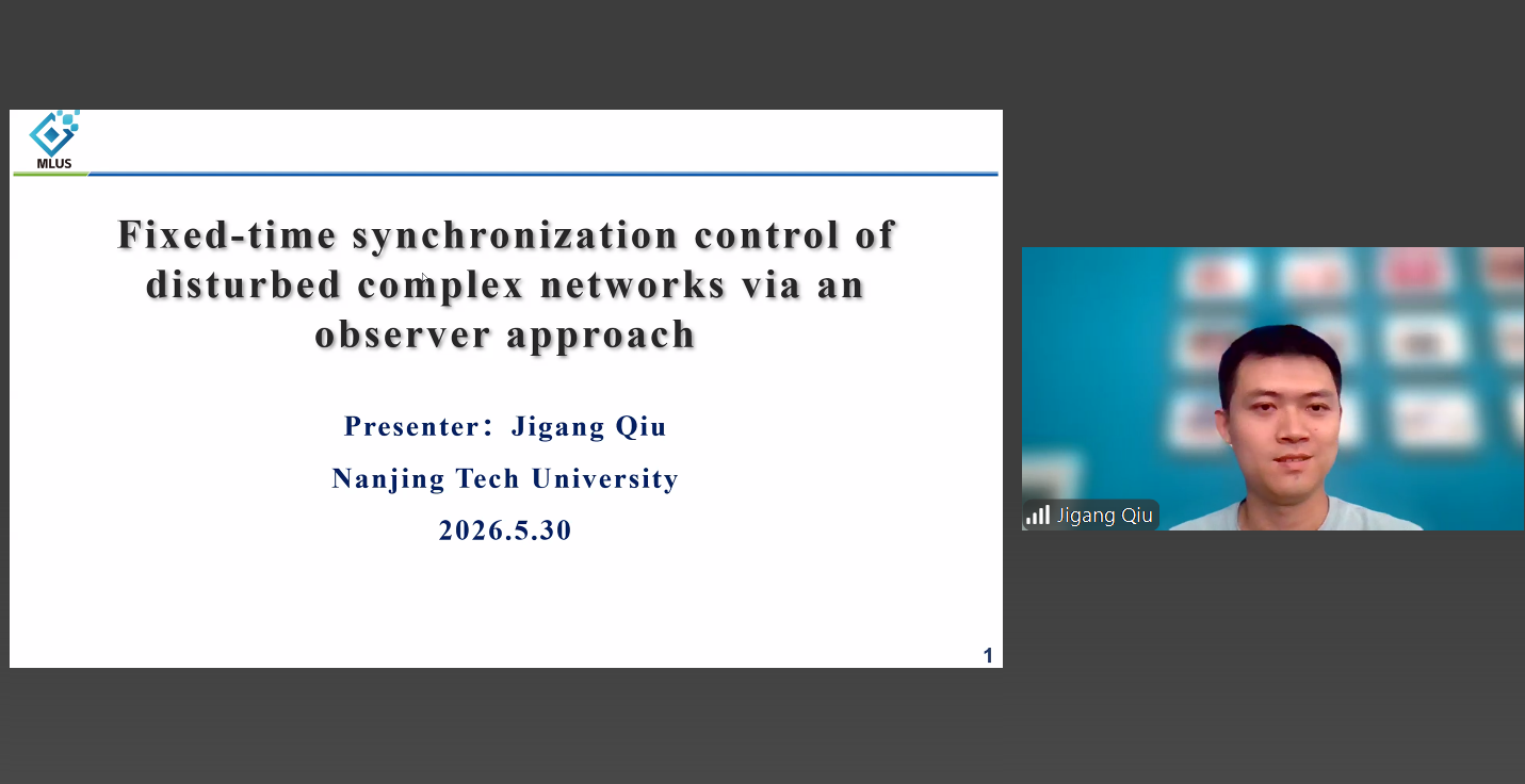 Jigang Qiu oral presentation